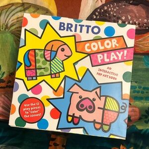 Brand New Color Play Interactive Pop Art Book by Romero Britto